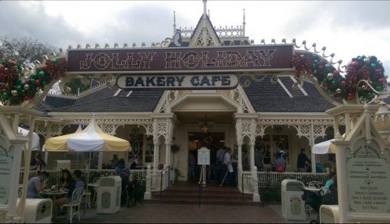 Getting a sweet treat at Jolly Holiday Bakery