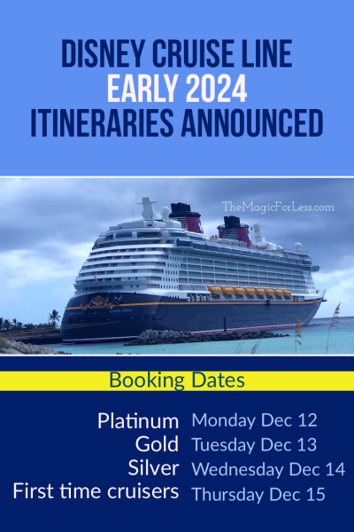 disney cruise excursion booking timeline