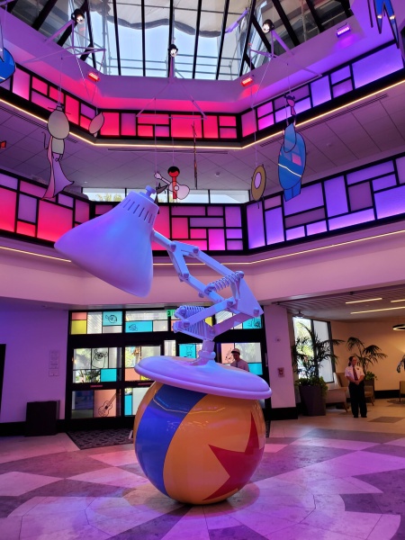 Newly Renovated Pixar Place Hotel lobby