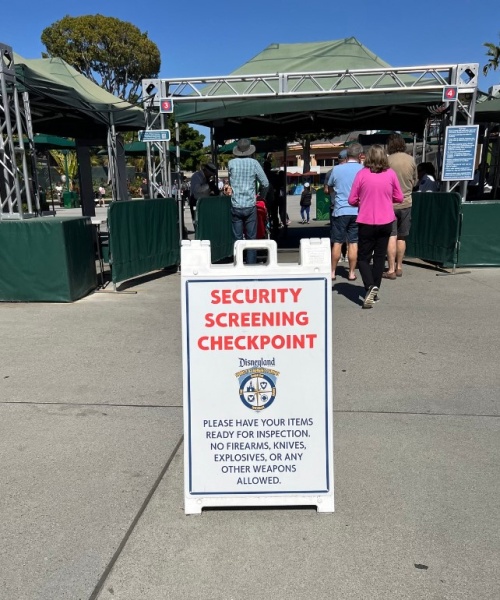 Security Checkpoint Disneyland Hotel Downtown Disney