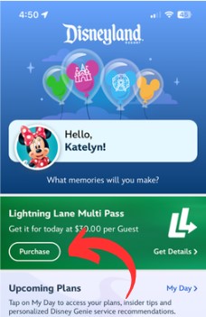 How to purchase Lightning Lanes at Disneyland