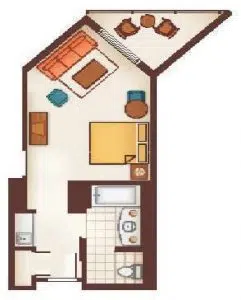 Aulani Deluxe Studio Layout