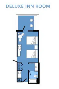 Vero Beach Deluxe Inn Room Layout