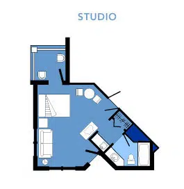 Vero Beach Studio Layout