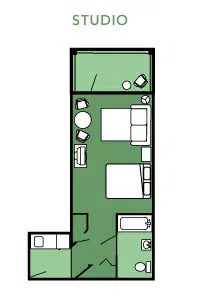 Disney's Hilton Head Island Studio Layout