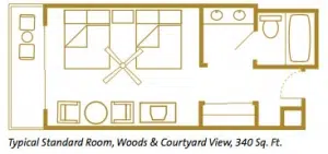 Disney's Wilderness Lodge Room Layout