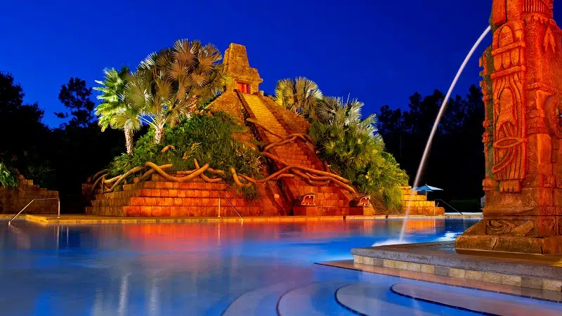 Coronado Springs pool night