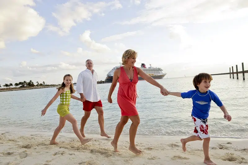 DCL Castaway Cay Grandparents with kids