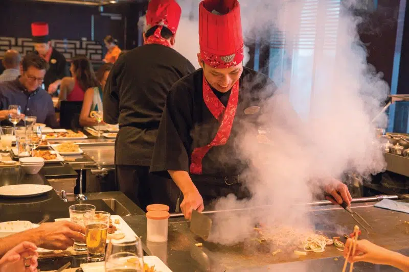 NCL Teppanyaki Japanese Hibachi restaurant