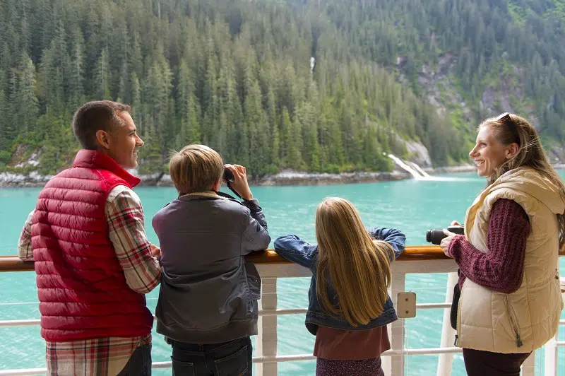 Alaska Disney Cruise Guests on Deck