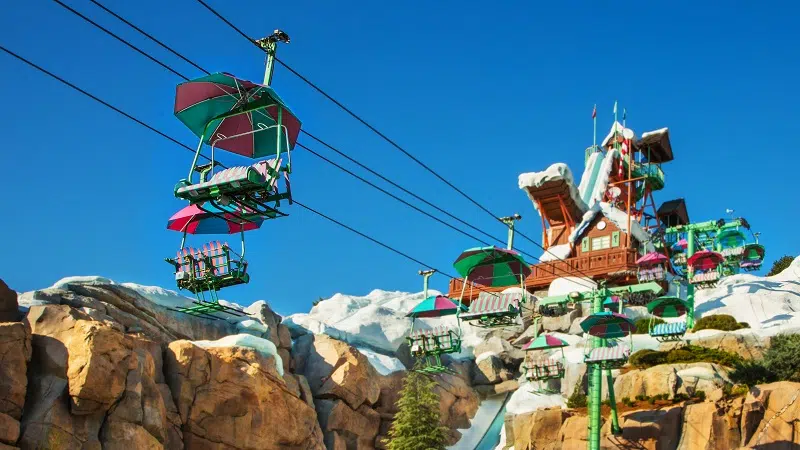 Blizzard Beach Water Park - Chair Lift