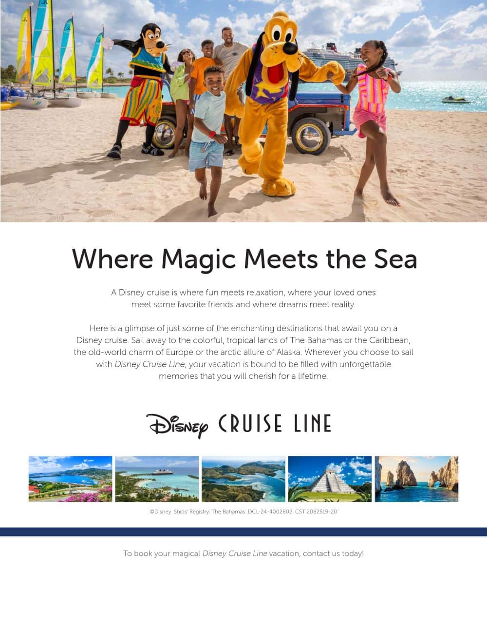 DCL Fall 2025 and Spring 2026 Itineraries