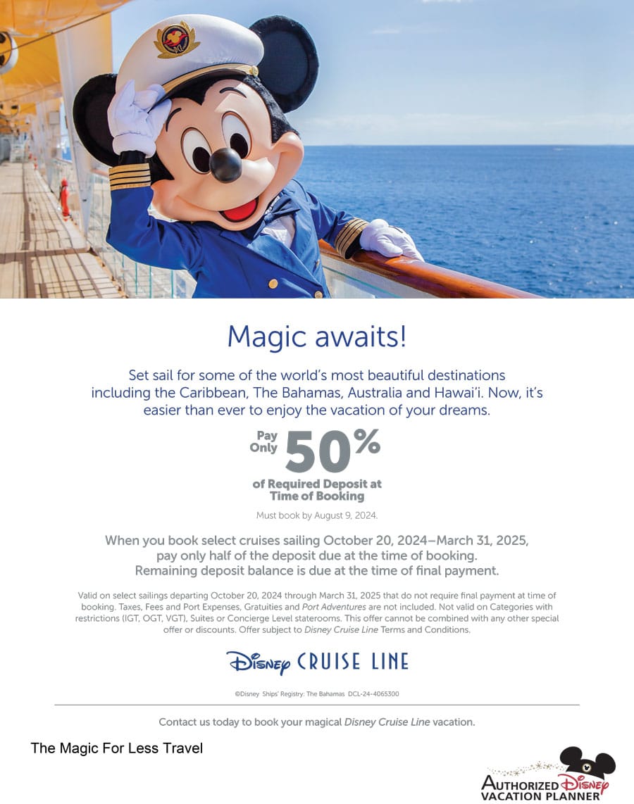 Disney Cruise Line Limited Time Offer