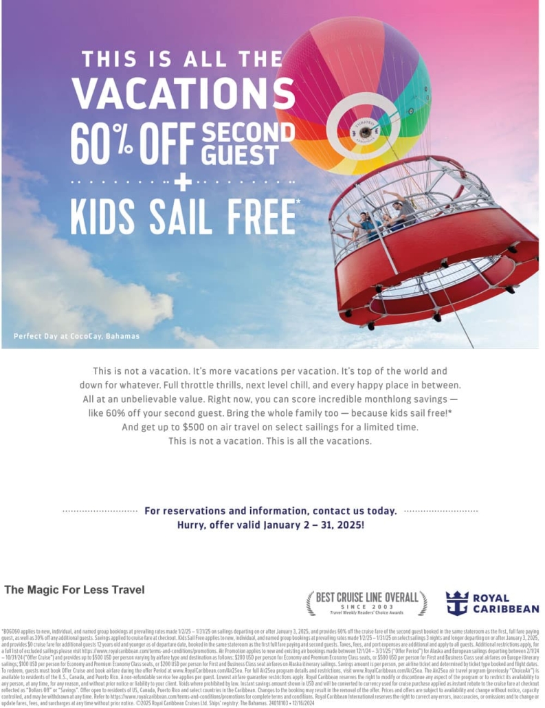 Royal Caribbean Cruse Offer