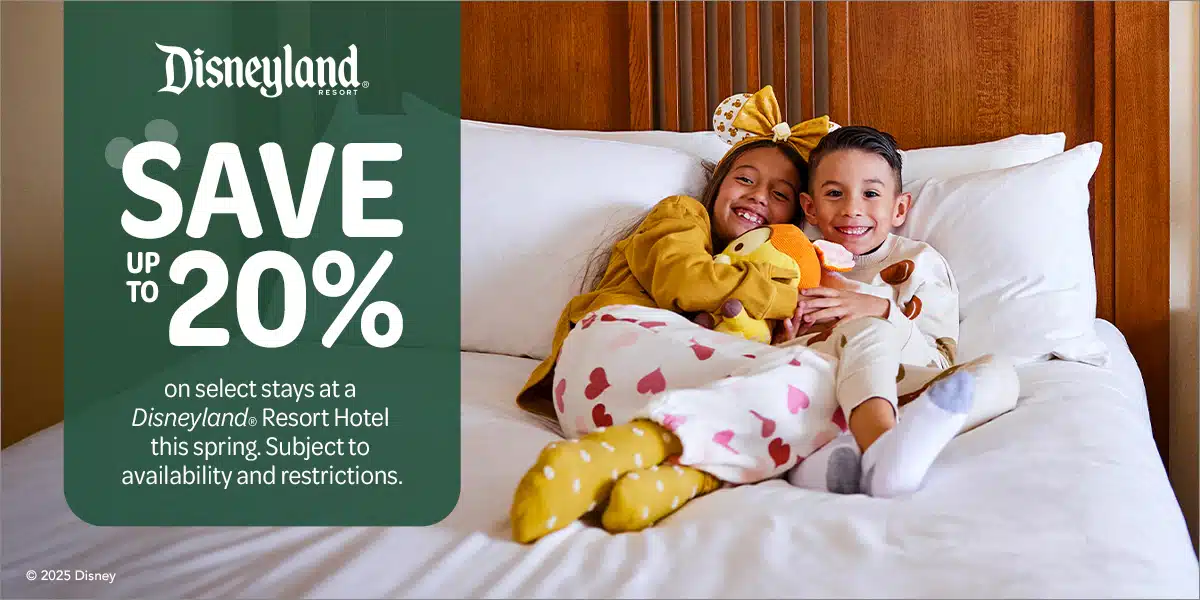 Save Up to 20% on Select Stays at Select Disneyland Resort Hotels